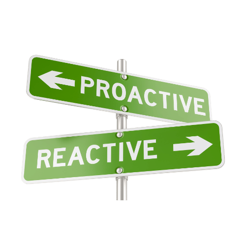 Reactive vs Proactive Planning